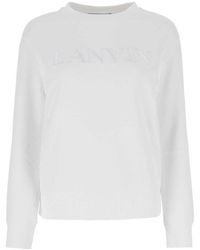 Lanvin - Cotton Sweatshirt - Lyst