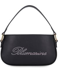 Blumarine - Logo Rhinestone Embellished Shoulder Bag - Lyst