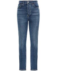 RE/DONE - 90s High Rise Ankle Crop Jeans - Lyst