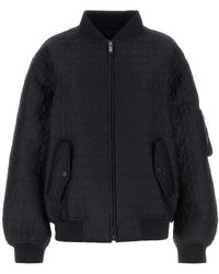 Valentino - Zip-up Long-sleeved Jacket - Lyst