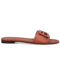 Fendi - Baguette Logo Patch Slides - Lyst