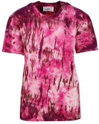 Ami Paris - Tie-dyed Crewneck T-shirt - Lyst
