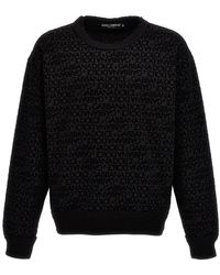 Dolce & Gabbana - All Over Logo Sweatshirt - Lyst