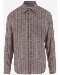 Valentino - Patterned Long Sleeve Shirt - Lyst