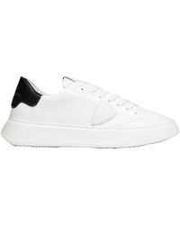 Philippe Model - Temple Veau Lace-up Sneakers - Lyst