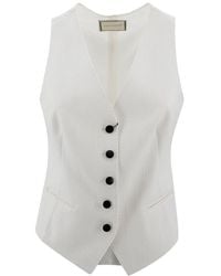 Tagliatore - Single-Breasted Sleeveless Vest - Lyst