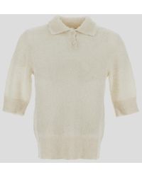 Lardini - Polo Collar Knit Top - Lyst