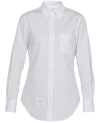Thom Browne - Classic Logo Patch Shirt - Lyst