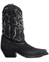 Vic Matié - Distressed Western Boots - Lyst