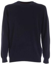 Barbour - Blue Wool Sweater - Lyst