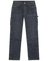 Amiri - Straight Leg Jacquard Carpenter Jeans - Lyst