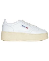 Autry - Medalist Logo Embroidered Platform Sneakers - Lyst