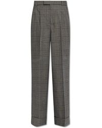 Gucci - Wool Pleat-front Trousers, - Lyst