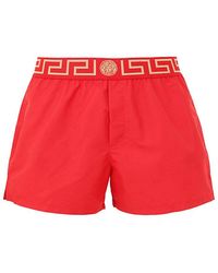 Versace - Swimsuit With Greek Border - Lyst