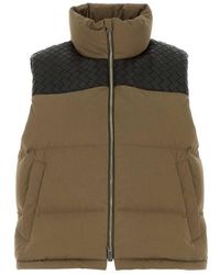 Bottega Veneta - Frosted Poplin Puffer Gilet - Lyst