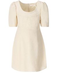 Chloé - Puff Short Sleeved Mini Dress - Lyst