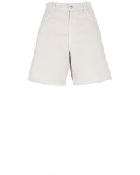 Fay - Frayed Hem Bermuda Shorts - Lyst