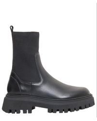 Moncler - Petit Neue Round-toe Ankle Boots - Lyst
