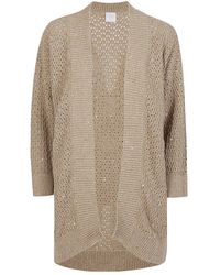 Eleventy - Open-front Long-sleeved Cardigan - Lyst