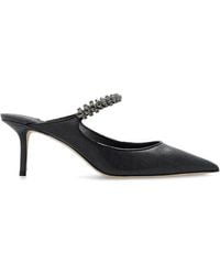 Jimmy Choo - Bing Pointed Toe Embellished Strap Mules - Lyst