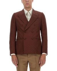 Gucci - Monogrammed Button-up Jacket - Lyst
