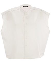 Tシャツ・カットソー FABIANA FILIPPI Polo shirt with diamond thread Fabiana Filippi Polo Shirt With Diamond Thread In Beige