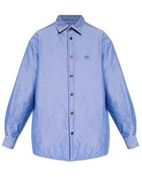 Etro - Cotton Jacket With Logo, - Lyst