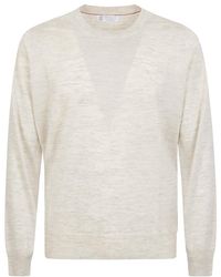 Brunello Cucinelli - Long-Sleeved Crewneck Jumper - Lyst