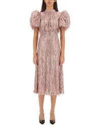 ROTATE BIRGER CHRISTENSEN - Chic Mini Dress With Unique Bangs - Lyst