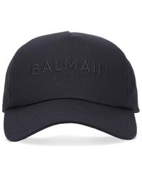 Balmain - Logo Embroidered Baseball Cap - Lyst