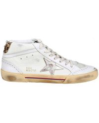 Golden Goose - Mid Star Sneakers In Leather - Lyst