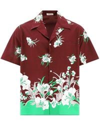 Valentino - Floral-printed Straight Hem Shirt - Lyst