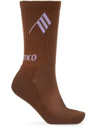The Attico - Socks With Logo, - Lyst