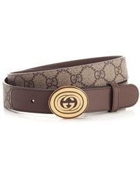 Gucci - GG Logo Buckle Belt - Lyst