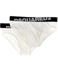 DSquared² - 2-pack Elastic Logo Briefs Underwear, Body - Lyst