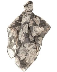 Brunello Cucinelli - Floral Scarf Scarves, Foulards - Lyst