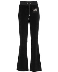 Moschino - Jeans Logo Embroidered Flared Trousers - Lyst