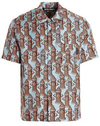 Palm Angels - Fire Hydrant Printed Short-sleeved Shirt - Lyst