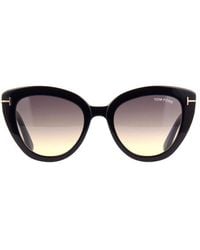 Tom Ford Izzi Cat-eye Frame Sunglasses - Black