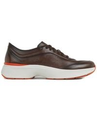 Santoni - Bounce Lace-Up Sneakers - Lyst