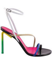 Off-White c/o Virgil Abloh Sculpture Heeled Ankle Strapped Sandals - Multicolour