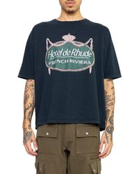 Rhude - Riviera Crewneck T-shirt - Lyst