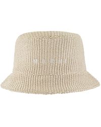 Marni - Raffia-Effect Fabric Bucket Hat - Lyst