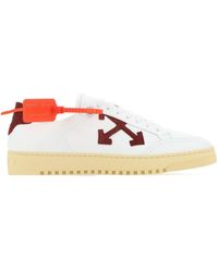 off white low top neon canvas sneakers