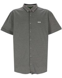 BOSS - Short-sleeved Buttoned Shirt - Lyst