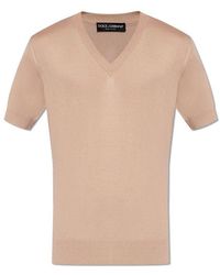 Dolce & Gabbana - Knit T-shirt, - Lyst