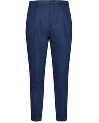 Etro - Pleated Tapered-leg Trousers - Lyst