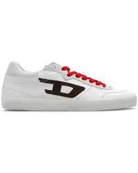DIESEL - S-leroji Low-distressed Sneakers In Leather And Suede - Lyst