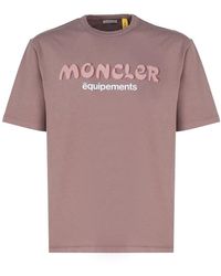 Moncler Genius - Monochrome Logo Cotton T Shirt. - Lyst