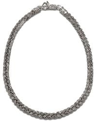 Emanuele Bicocchi - Diamond Cut Braided Chain Necklace - Lyst